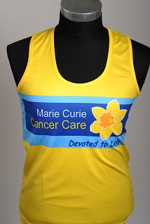 Yellow printed vests for Marie Curie