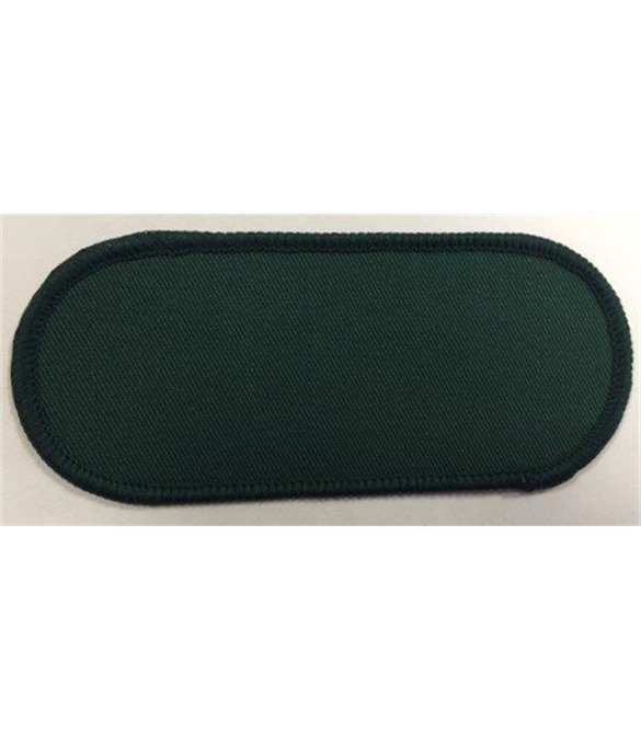 Pack of 25 Blank Bottle Green Name Badge with Heat Seal (Choice of Edging Colour)