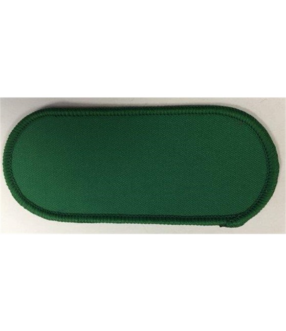 Pack of 25 Blank Emerald Green Name Badges with Heat Seal (Choice of Edging Colour)