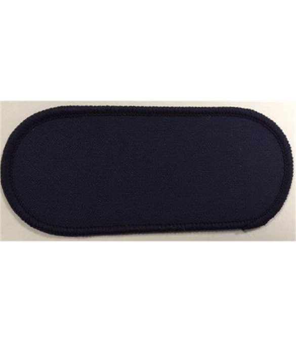 Pack of 25 Blank Navy Name Badges with Heat Seal (Choice of Edging Colour)