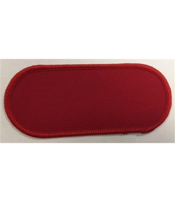 Pack of 25 Blank Red Name Badges with Heat Seal (Choice of Edging Colour)